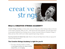 Tablet Screenshot of creativestrings.christianhowes.com